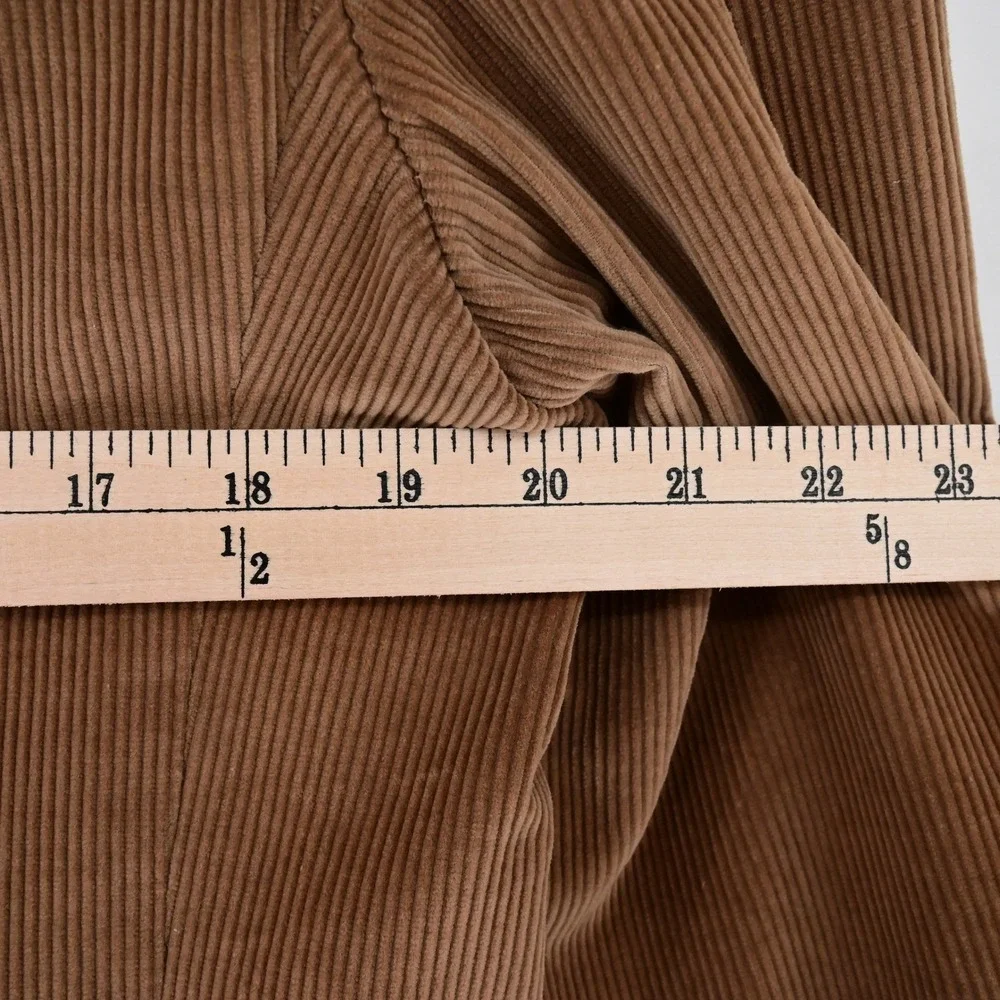 VTG 70s Brown Cotton Preppy Corduroy Blazer Sport Coat Jacket Dark Academia 40R